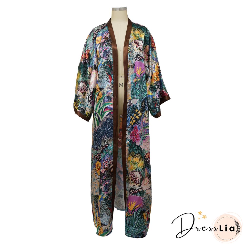 Loose Casual Cover Up Shirts Long Sleeve Cardigan