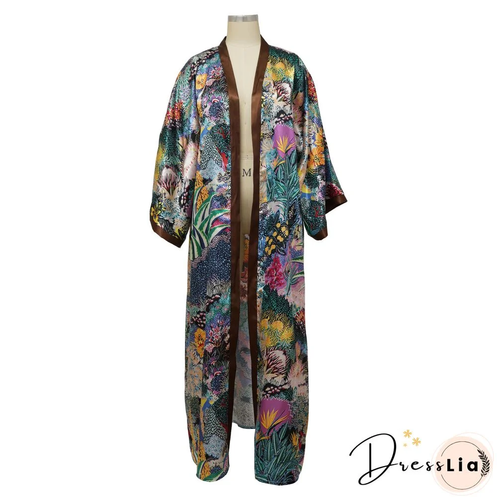 Loose Casual Cover Up Shirts Long Sleeve Cardigan