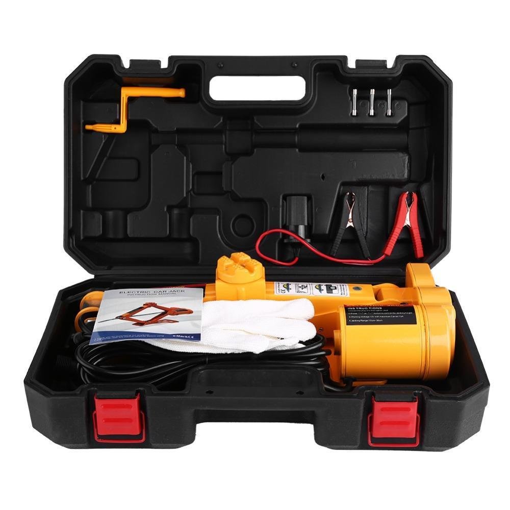 Automatic Portable Garage Emergency Electric Lifting Jack Car Equipment Tool Box