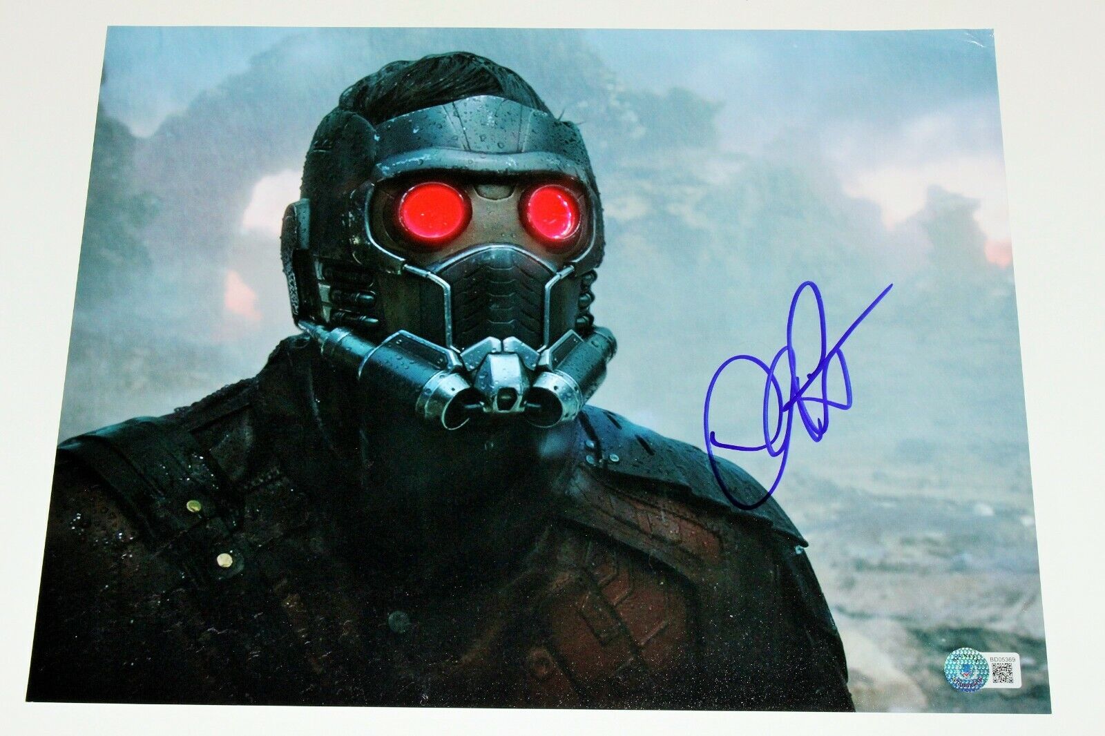 CHRIS PRATT SIGNED GUARDIANS OF THE GALAXY 11x14 Photo Poster painting 1 STAR-LORD BECKETT COA