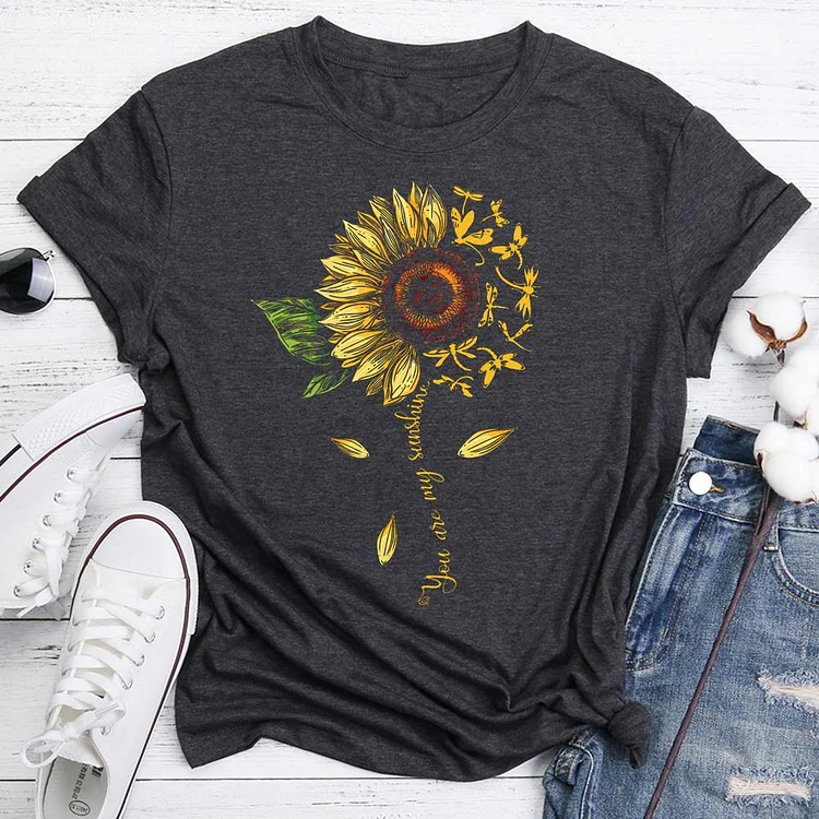 Flower and dragonfly  T-Shirt Tee-06661-Annaletters