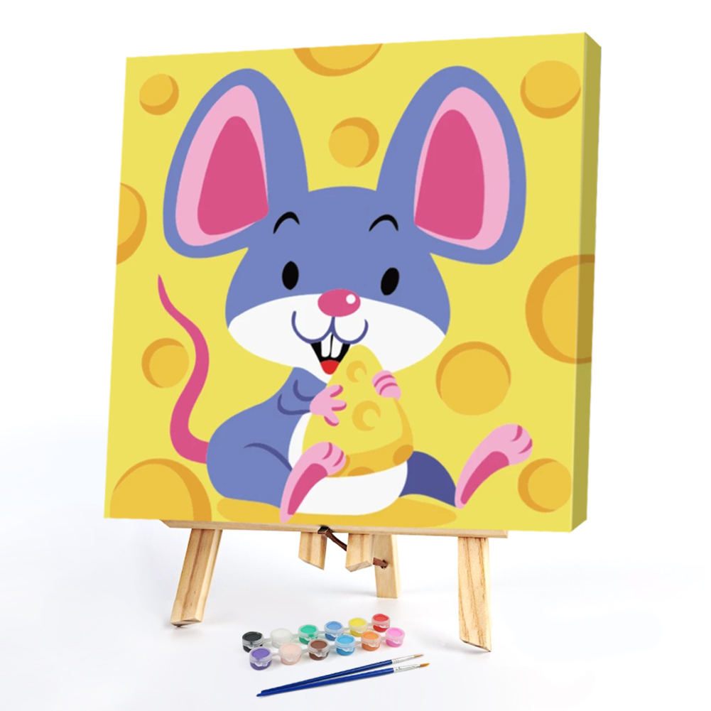 

20*20CM - Paint By Numbers - Cartoon Mouse, 501 Original