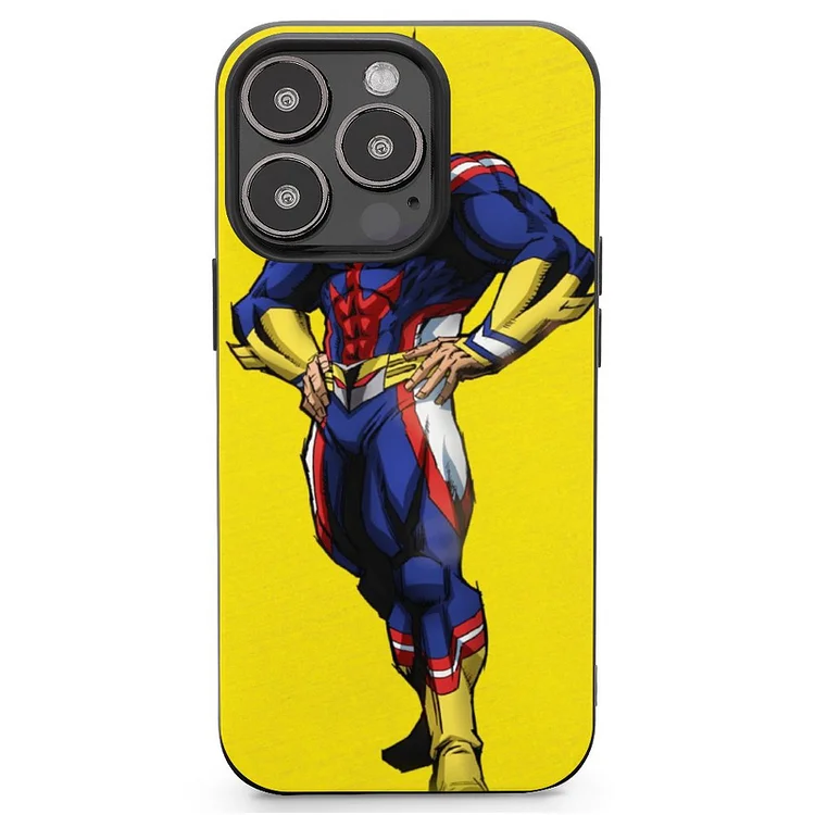 All Might Anime My Hero Academia Phone Case Mobile Phone Shell IPhone 13 and iPhone14 Pro Max and IPhone 15 Plus Case - Heather Prints Shirts