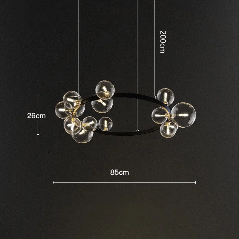 Vintage Kitchen Glass Pendant Lights Nordic Luxury Living Room Hanging Lamp Modern Restaurant Decor Lustre Suspension Luminaire