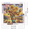 Diamond Painting-5D Full Round Drill Sunflowers in a Vase(40x40cm)