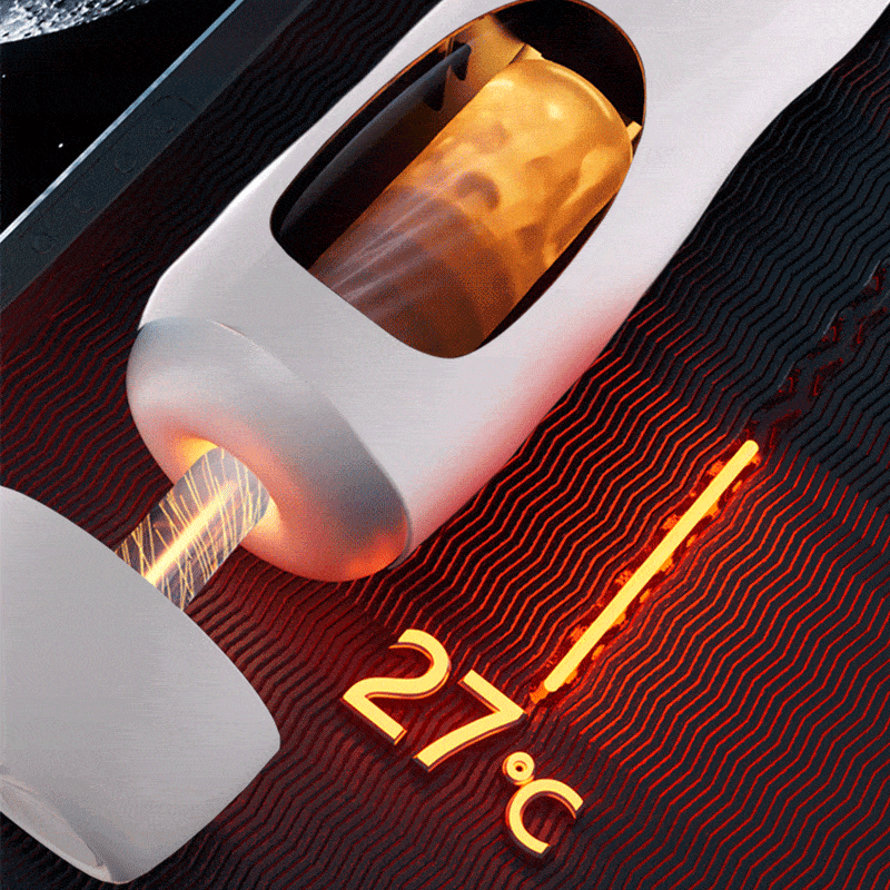 5 Suction 10 Vibration Modes Phantom Pleasure Masturbator with 3 Language Voice