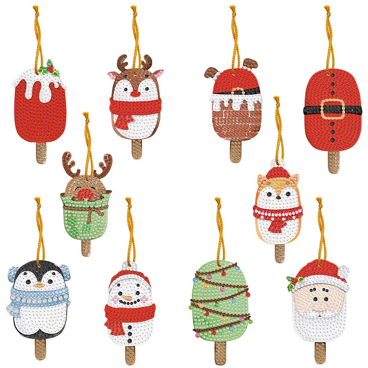 Hanging Ornament Single Side Christmas Gifts - DIY Diamond Crafts