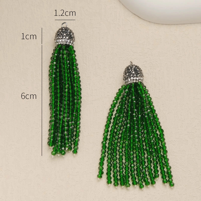 1 Piece Glass Solid Color Pendant