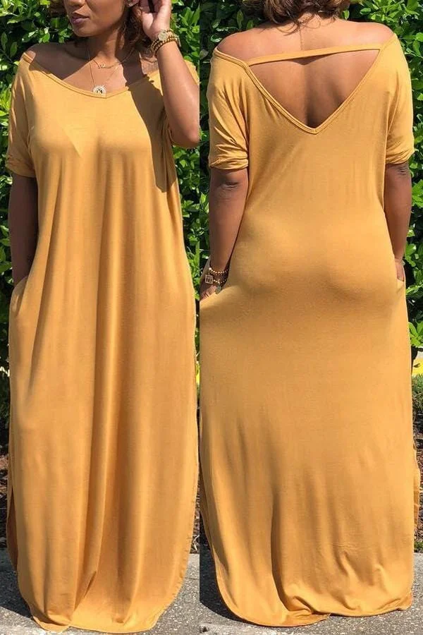 Casual Hollow-out Dress