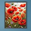 Champs de coquelicots - peinture diamant perceuse ronde - 40*50cm