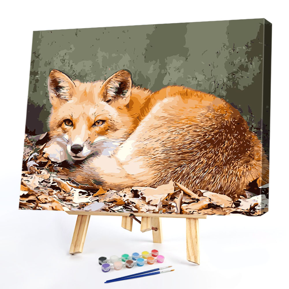 

40*50CM Paint By Numbers-Lazy Fox, 501 Original