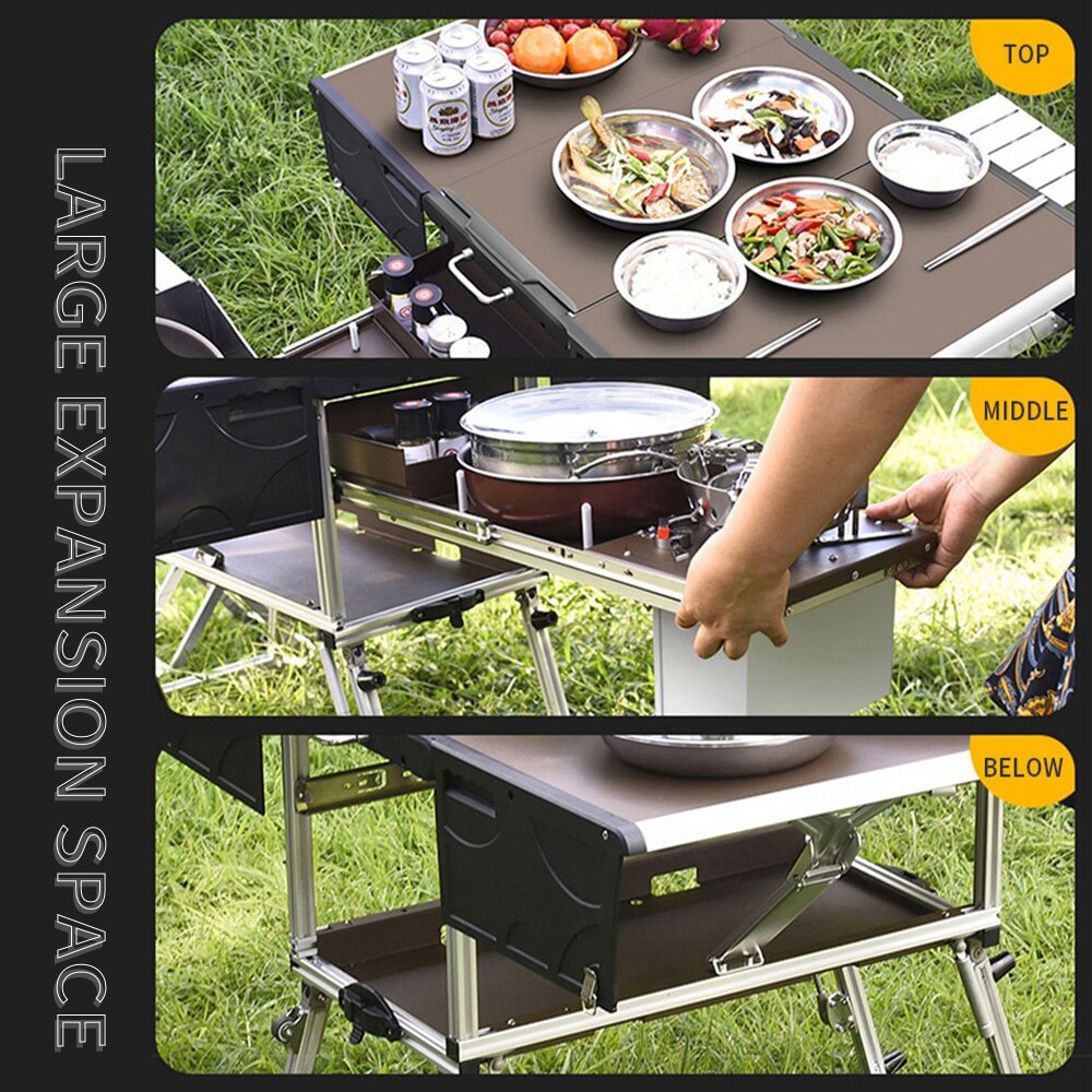 Equipo para acampar al aire libre, cubiertos, estufa, equipo de viaje