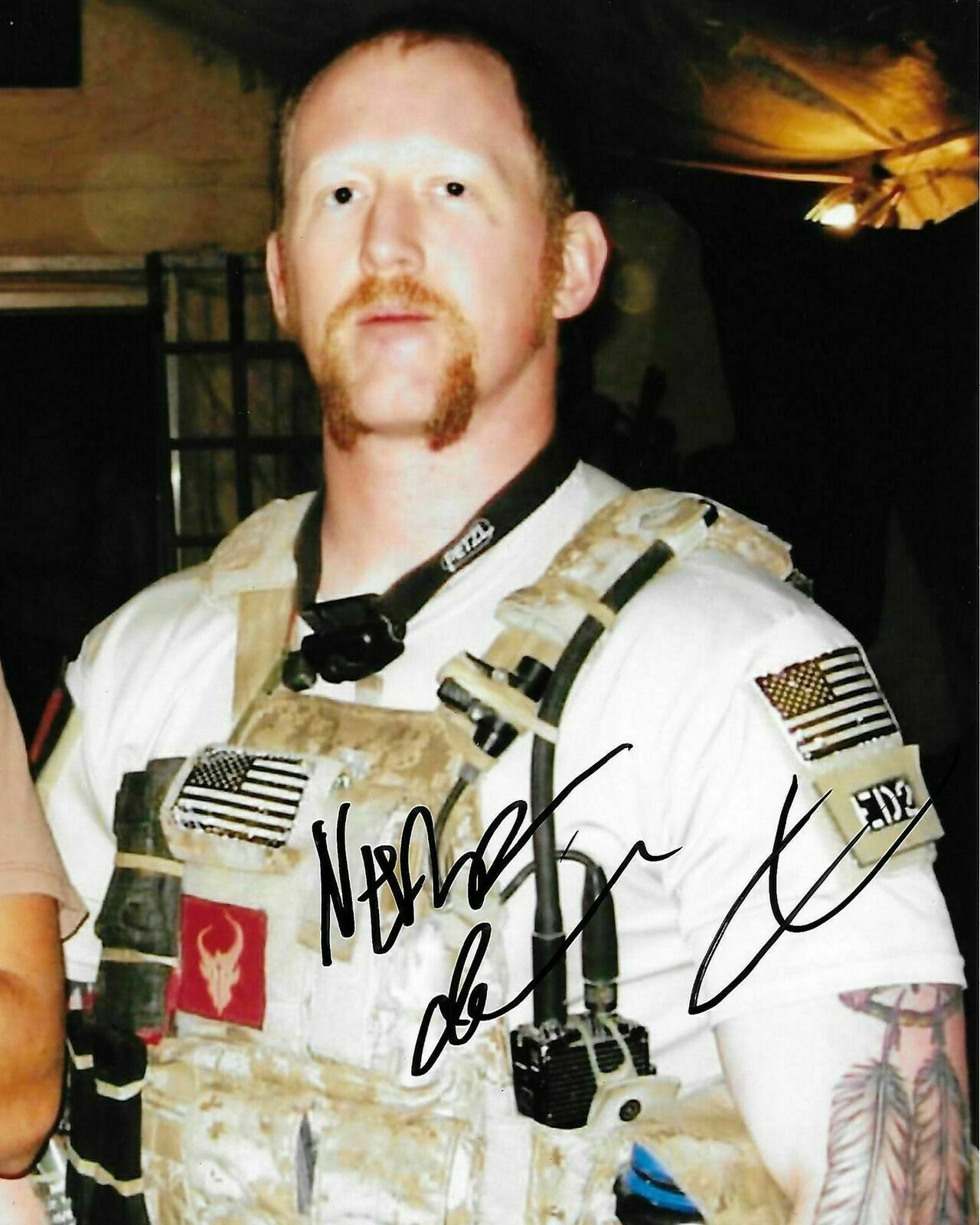 OSAMA BIN LADEN SHOOTER ROBERT O'NEILL SEAL TEAM SIGNED 8.5X11 Photo Poster painting REPRINT 911