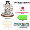 2Pcs Diamond Painting Christmas Snowman Ornaments Christmas Gifts