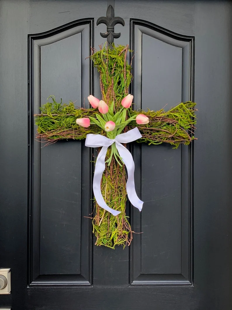 Easter Cross for Front Door