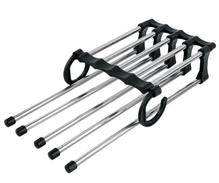Organize Your Closet With The Multifunctional Clothing Rack!