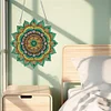 (US Only)Mandala Acrylic Special Shape Diamond Painting Mirror for Home Office Decor
