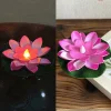  Water Floating Lotus Flower Led Candle Tealight Artificial Lotus Flowers for Water, Lights Waterproof Flame Less Floating Led Candle, Lotus for Home Decoration Floating Flowers