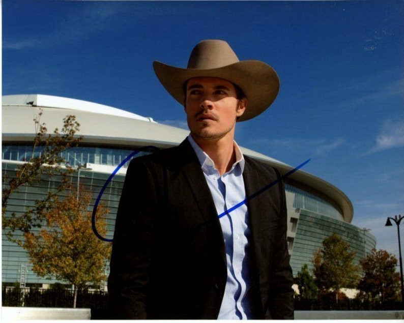 Josh henderson signed autographed dallas john ross ewing Photo Poster painting