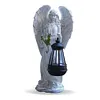 Solar Angel Statue Light Waterproof Fairy Figurine Decor Lamp Home Decoration