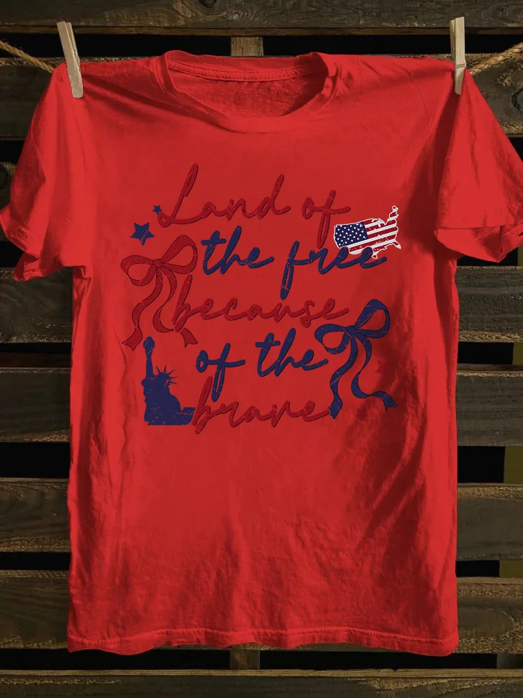 Land Of The Free Because Of The Brave T-shirt