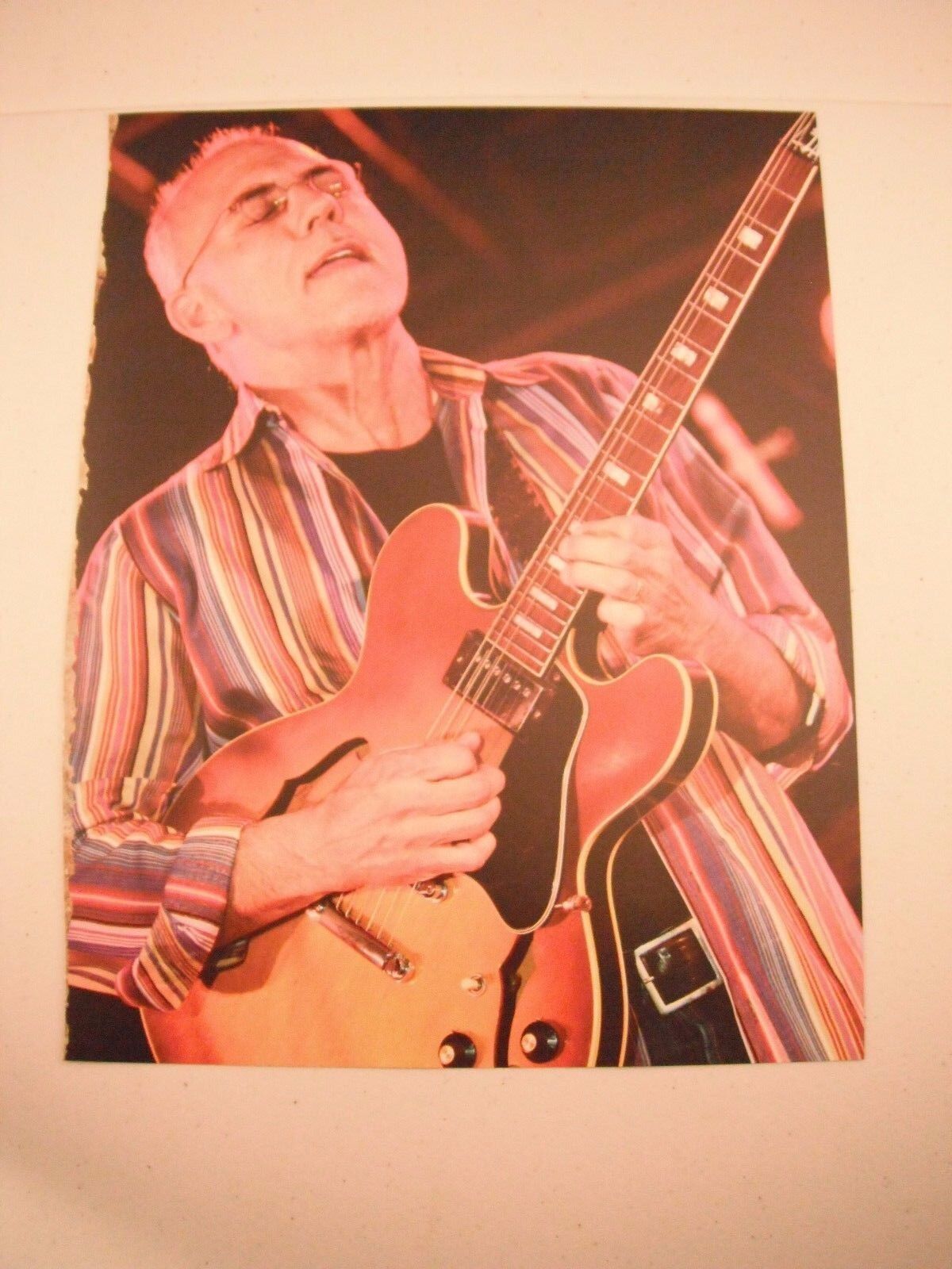 Larry Carlton Guitarist 12x9 Coffee Table Book Photo Poster painting Page