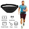 Nylon Fanny Pack Adjustable Waist Bag with Multi Pockets for Men & Women (Black)