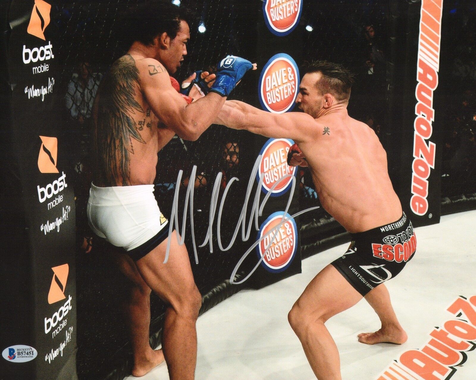 Michael Chandler Signed 11x14 Photo Poster painting BAS Beckett COA Bellator MMA 165 Autograph 0