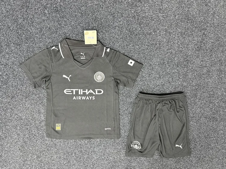2025-26 New Season-Manchester City Away-Jersey-Children's Wear