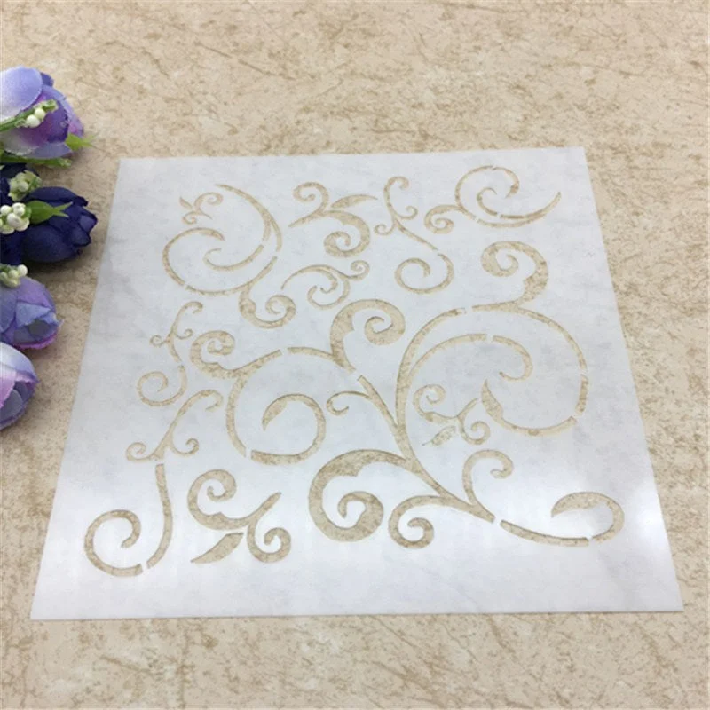 1 Sheet Pattern Layering Stencils for DIY Scrapbooking/photo album Decorative Embossing DIY Paper Cards Crafts