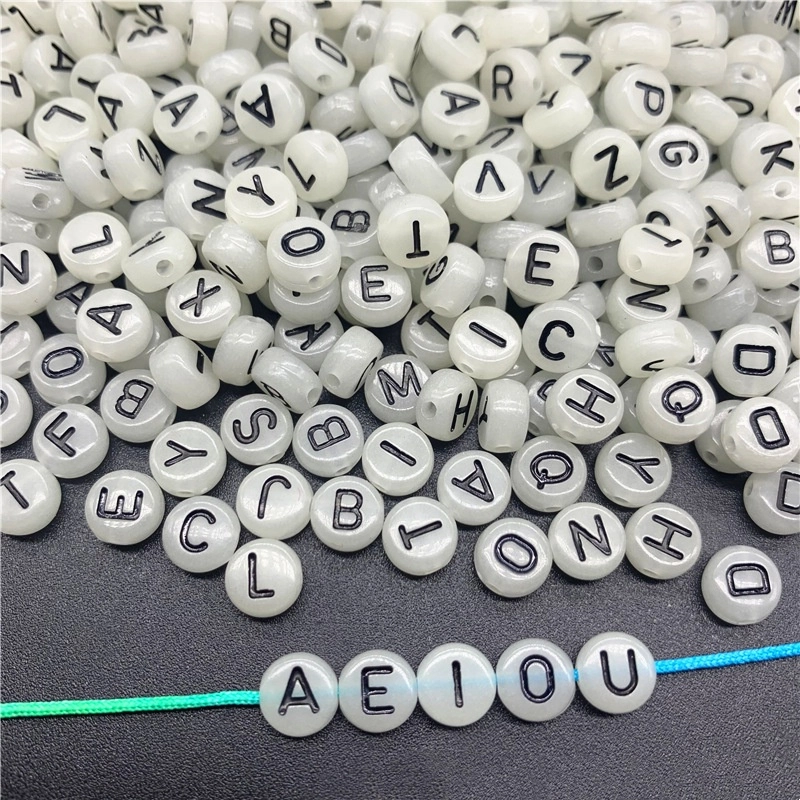 100 PCS/Package Arylic Letter Beads4