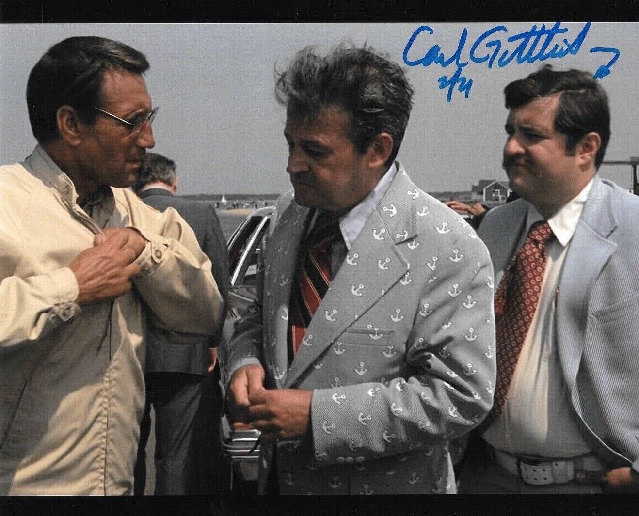 * CARL GOTTLIEB * signed 8x10 Photo Poster painting * JAWS * PROOF * COA * 4