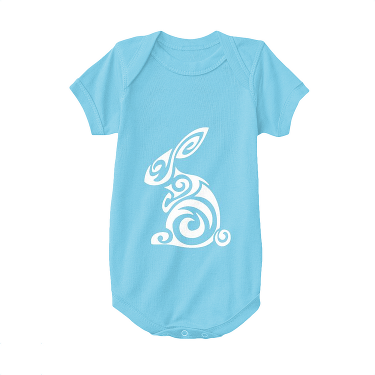 Tribal Rabbit, Rabbit Baby Onesie