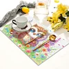 (42.5*29.5cm)Animal Diamond Painting Placemat Heat Resistant Diamond Art Table Mat (Owl)