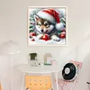 Christmas Dog-11CT Stamped Cross Stitch 40*40cm/15.75*15.75in