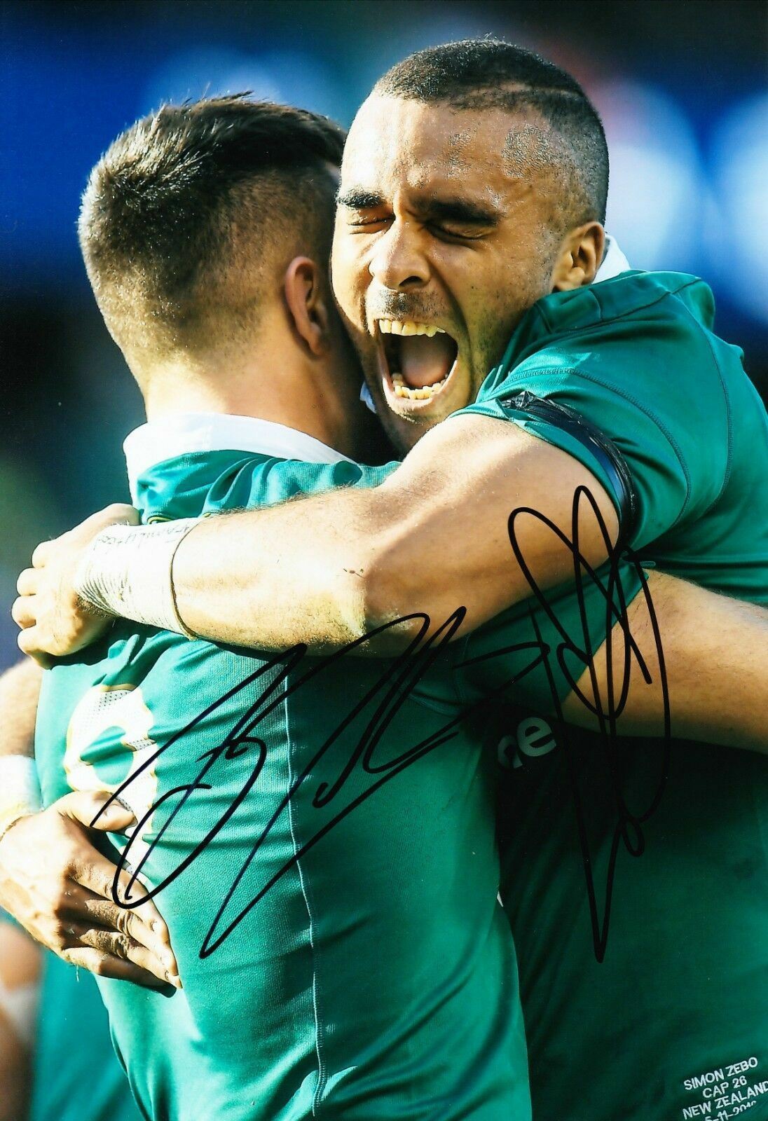 Conor MURRAY & Simon ZEBO Signed 12X8 Photo Poster painting Ireland Rugby AFTAL COA (2121)