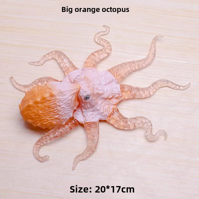 Simulation Of Marine Animals Underwater World Soft Glue Octopus Crab Model Vent Decompression Stretch Children’s Toys