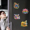(US Local)6Pcs Diamond Painting Refrigerator Magnets Diamond Art Kits for Adult(Butterfly)
