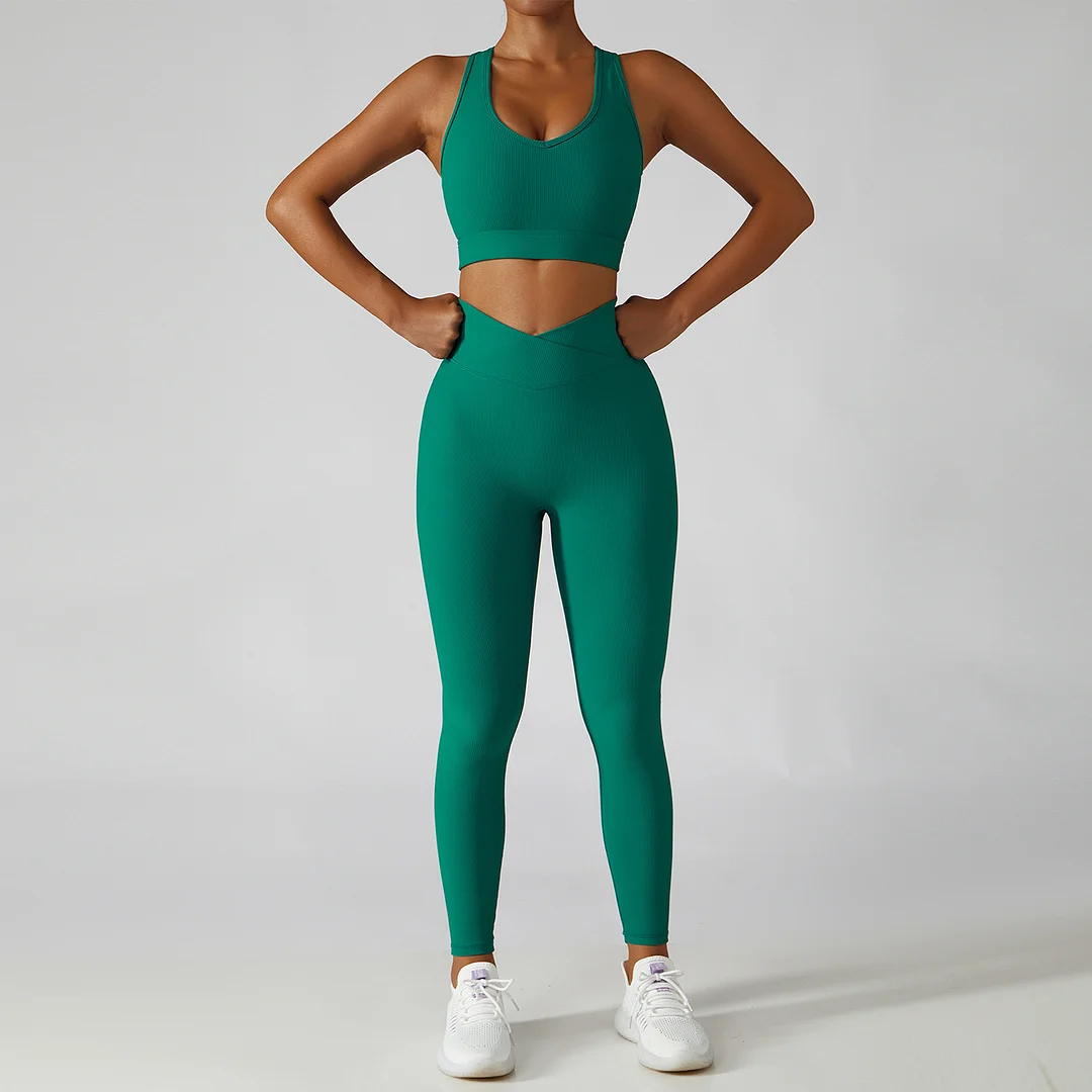 Knitted Quick-Drying 2-Piece Sports Set