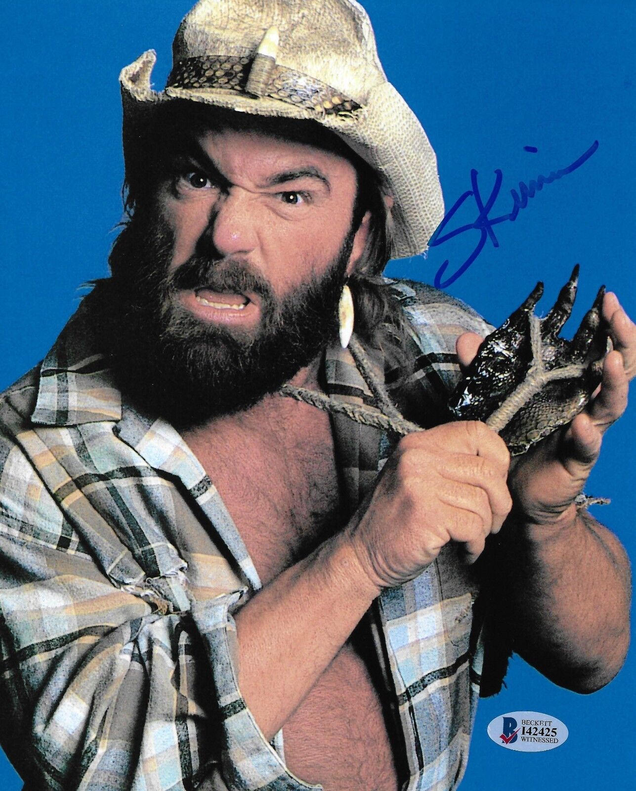 Skinner Steve Keirn Signed 8x10 Photo Poster painting BAS Beckett COA WWE 1991 Picture Autograph