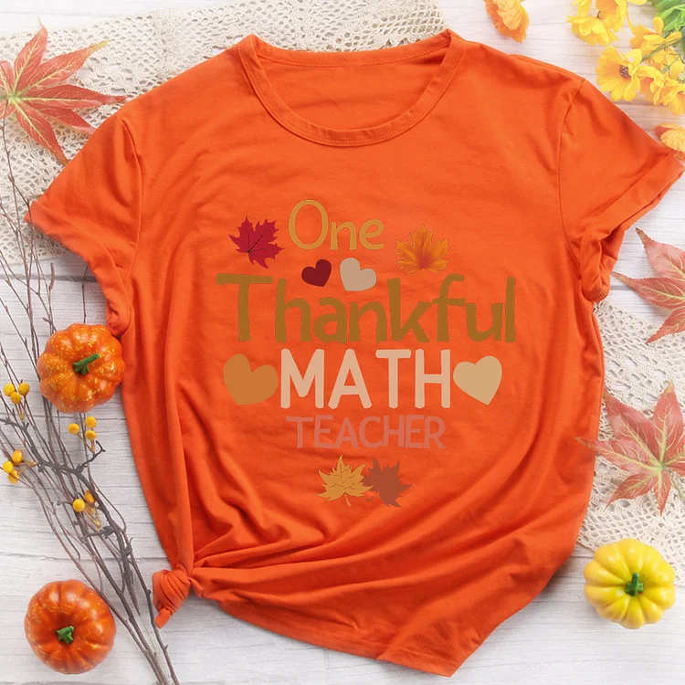 One thankful math teacher T-shirt Tee -08190