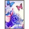 Rose butterfly | Full Round Diamond Painting Kits
