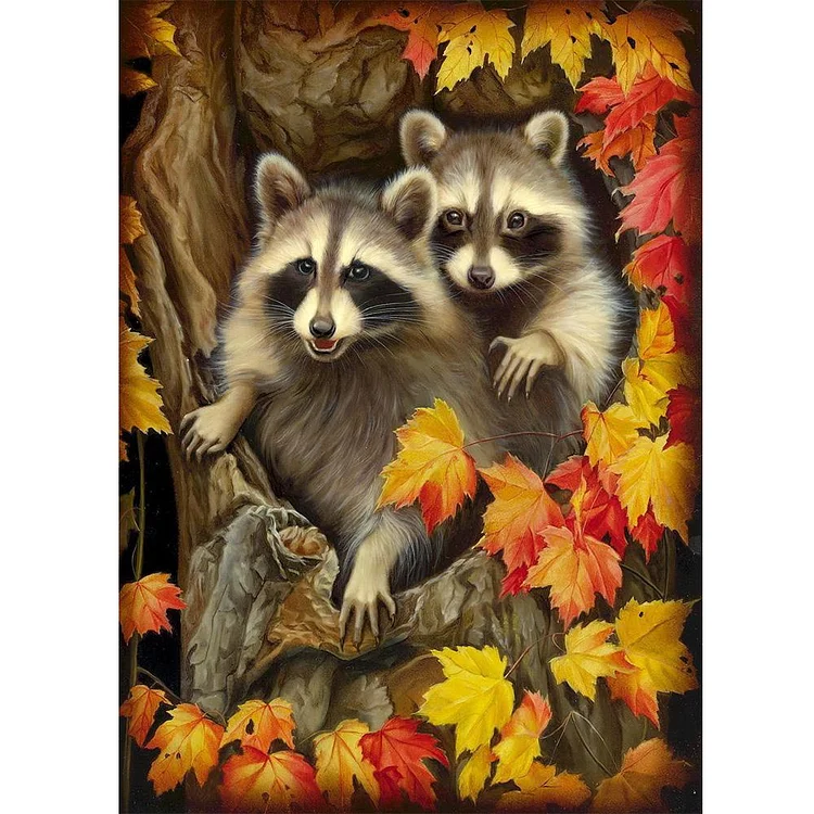 Cute Animals  Full Round Diamond Painting 40*30CM