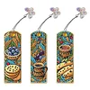 (US Only)3Pcs Butterfly DIY Diamond Art Bookmark Food Beverages Bookmark Art Supplies