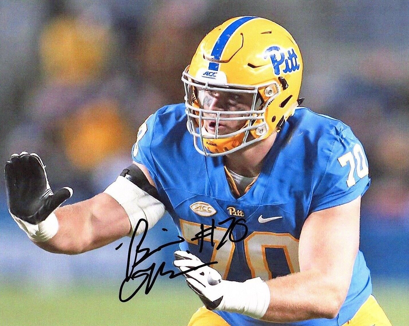 Brian O’Neil Pittsburgh Panthers hand signed autographed 8x10 football Photo Poster painting d