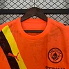2025/2026 Manchester City KidSuper Joint Edition Orange Football Shirt 1:1 Thai Quality
