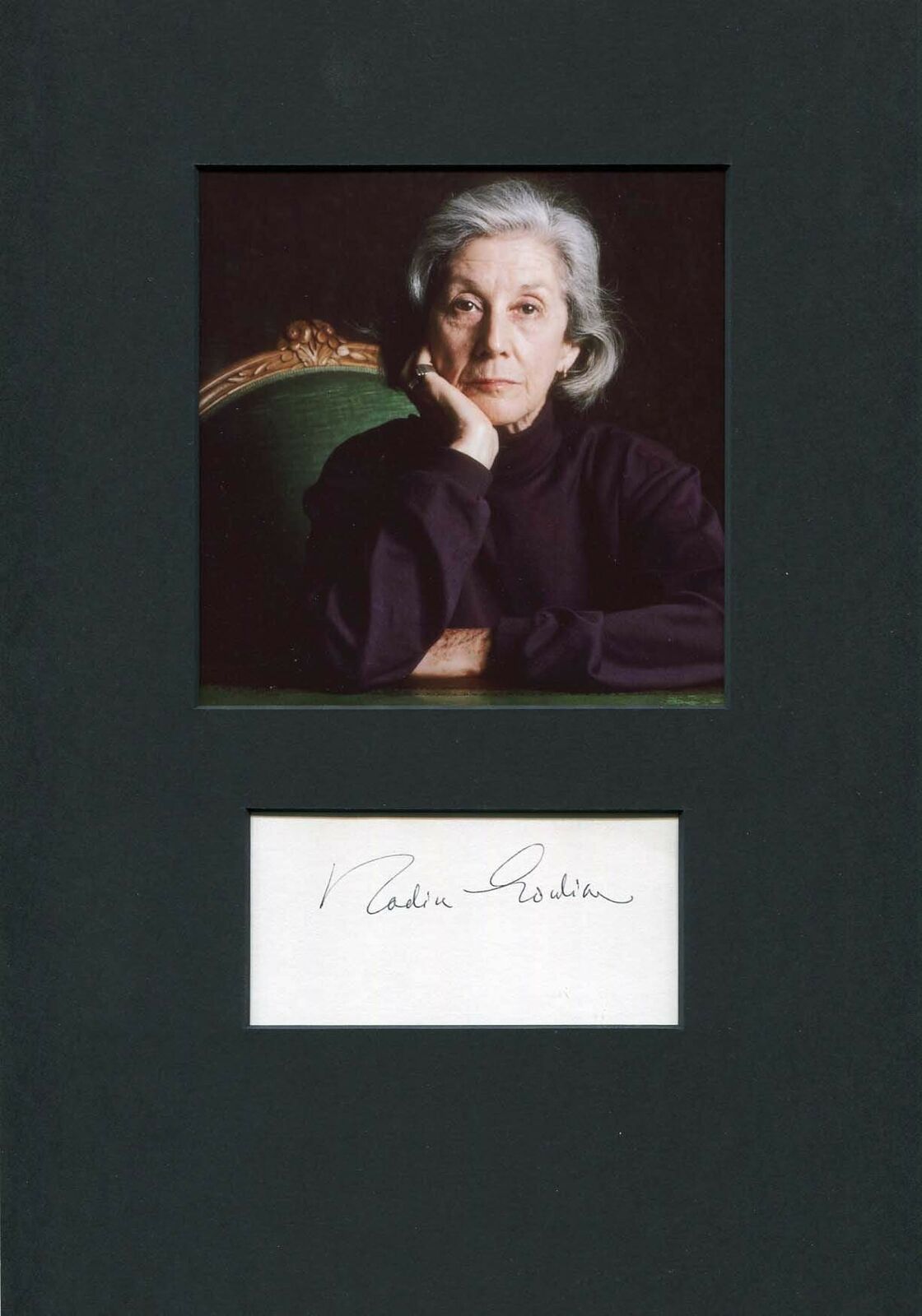 Nadine Gordimer NOBEL PRIZE autograph, signed Photo Poster painting