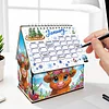 DIY Diamond Painting Special Shape Desktop Cabin Calendar Organizer Box Kit(Cute Yak)