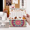 DIY Diamond Painting Special Shape Desktop Cabin Calendar Organizer Box Kit(Mandala)