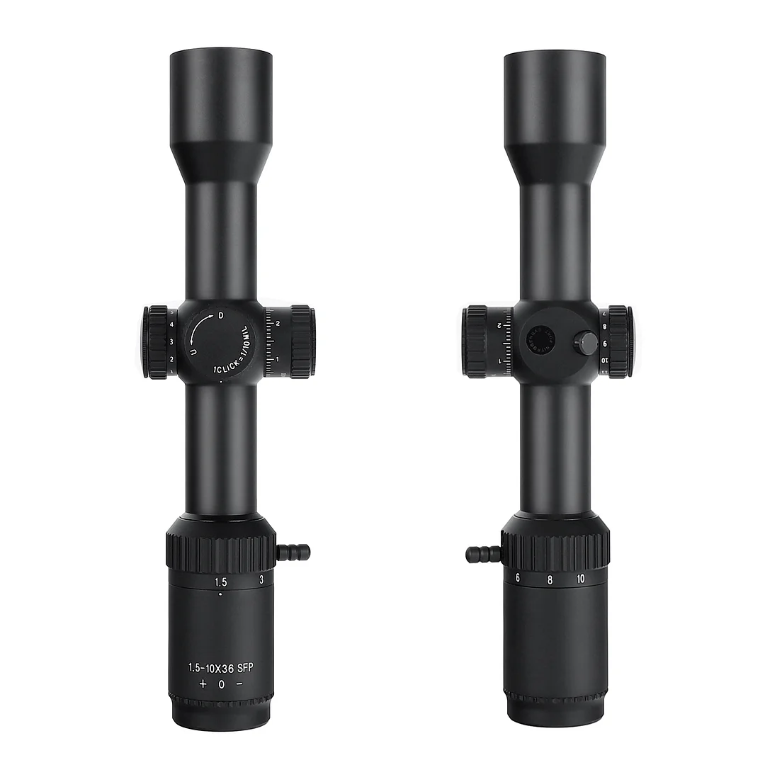 ohhunt® 1.5-10X36 IR 30MM SFP Red Illuminator Long Eye Relief Scope